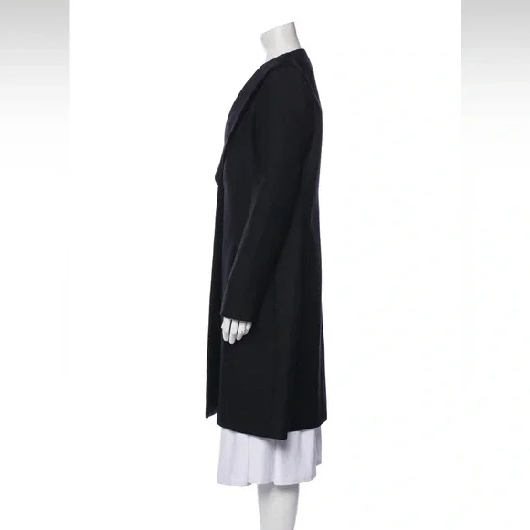 Balenciaga Virgin Wool Black Coat